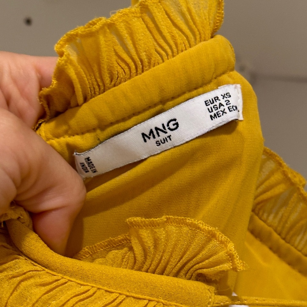 Mango Mustard Backless Dress - Picture 6 of 6